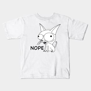 Sphynx nope cat Kids T-Shirt